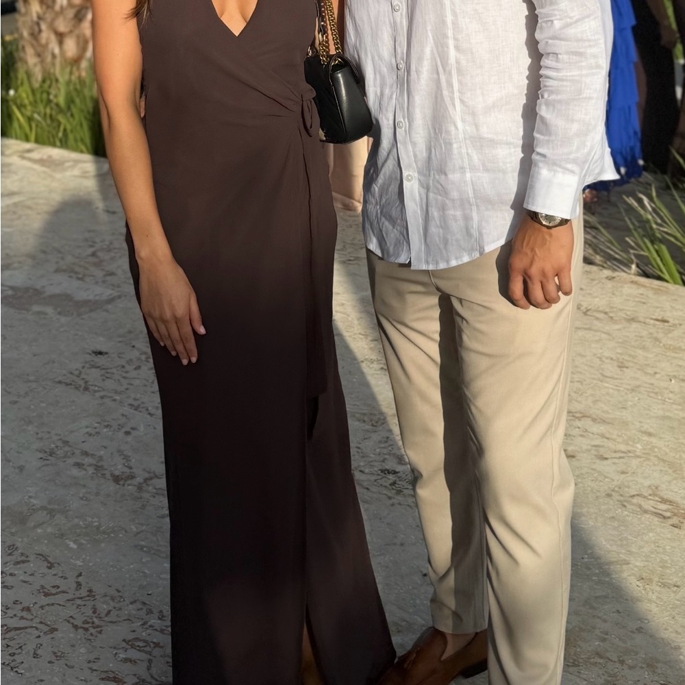 Peppermayo Deep Brown Maxi Dress